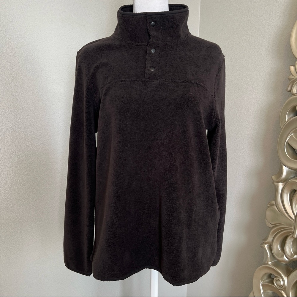32 Degree Heat Women’s Black Fleece 1/4 Snap Sweatshirt Size XS